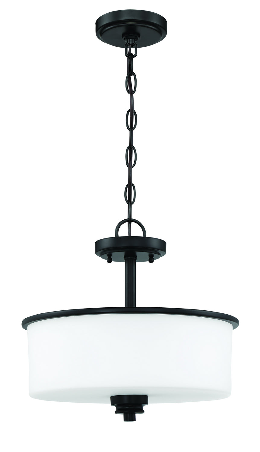 Craftmade Canada - 50552-FB-WG - Two Light Convertible Semi Flush - Bolden - Flat Black