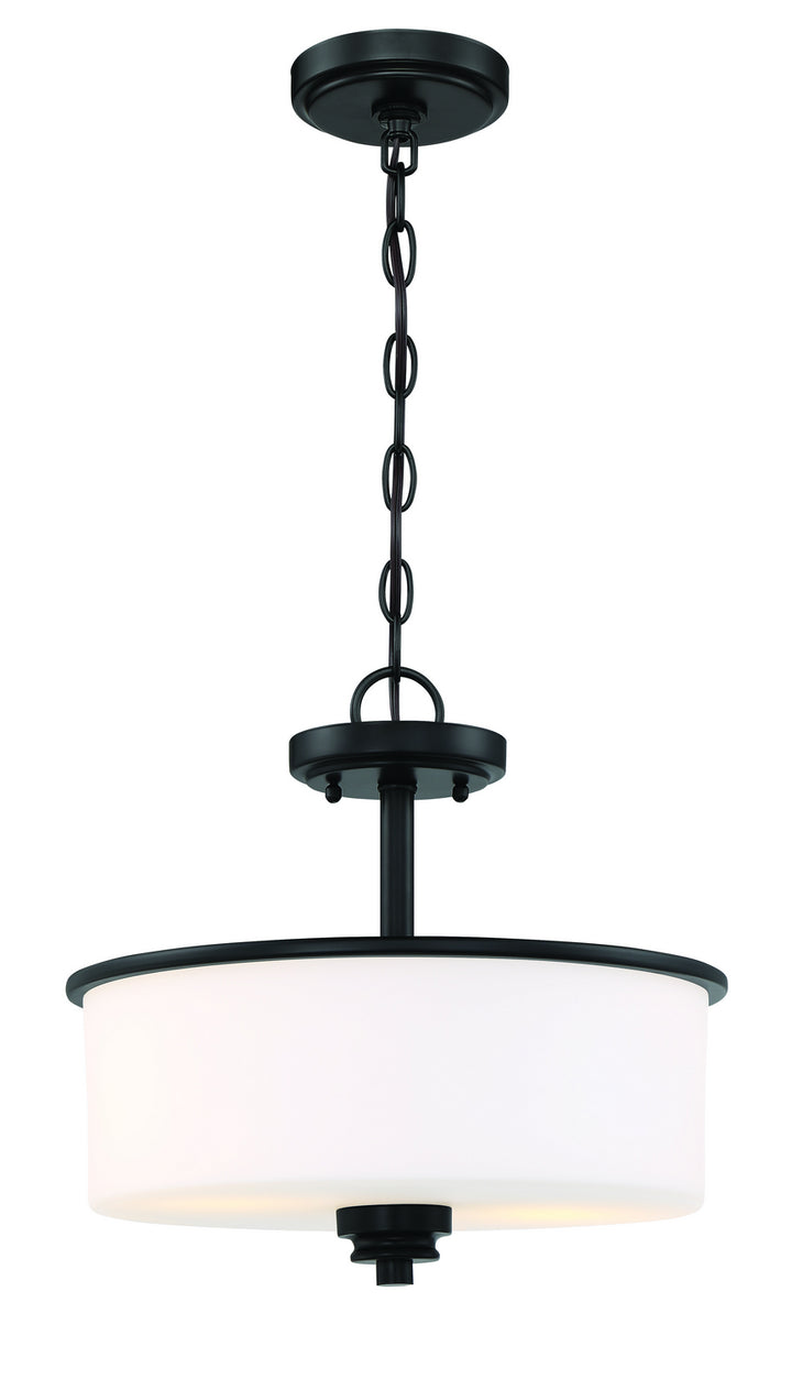 Craftmade Canada - 50552-FB-WG - Two Light Convertible Semi Flush - Bolden - Flat Black