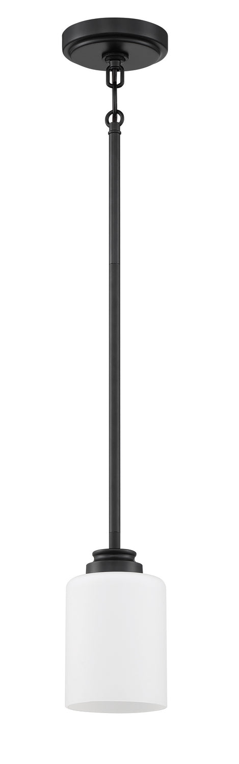 Bolden One Light Mini Pendant in Flat Black - available from The Lighting Shoppe, trusted by Canadian homeowners
