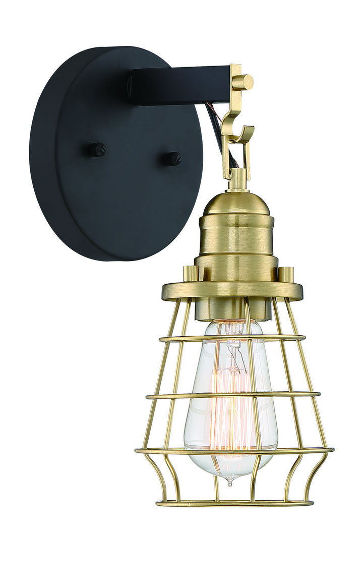 Craftmade Canada - 50601-FBSB - One Light Wall Sconce - Thatcher - Flat Black/Satin Brass