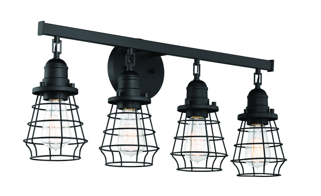 Craftmade Canada - 50604-FB - Four Light Vanity - Thatcher - Flat Black