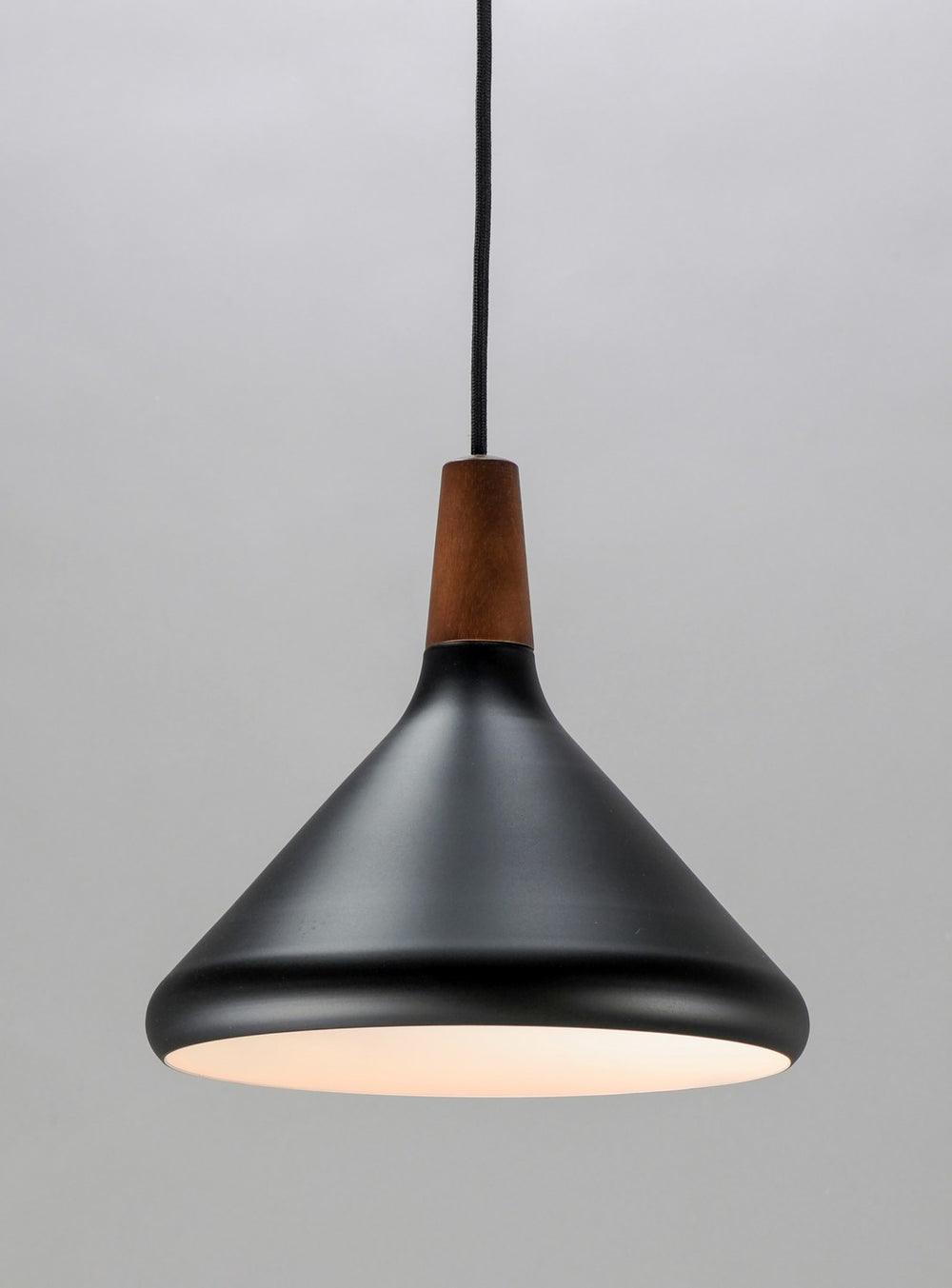 Maxim - 11350WNBK - One Light Pendant - Nordic - Walnut / Black