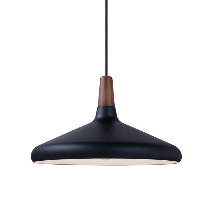 Maxim - 11354WNBK - One Light Pendant - Nordic - Walnut / Black