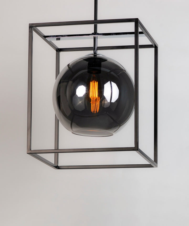 Maxim - 11367MSKBKPC - LED Pendant - Fluid - Black / Polished Chrome