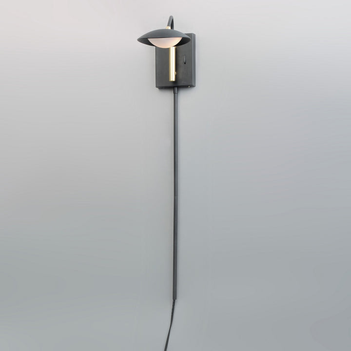 Maxim - 21691BKSBR - LED Wall Sconce - Scan - Black / Satin Brass