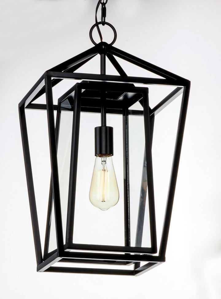 Maxim - 3178CLBK - One Light Outdoor Hanging Lantern - Artisan - Black