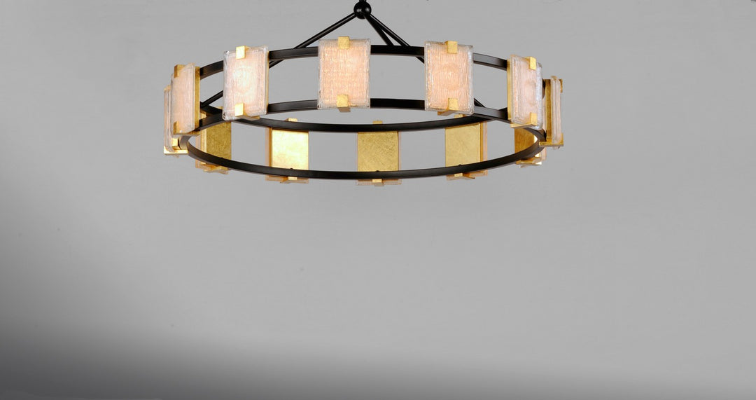 Maxim - 39536CYBKGL - LED Chandelier - Radiant - Black / Gold Leaf