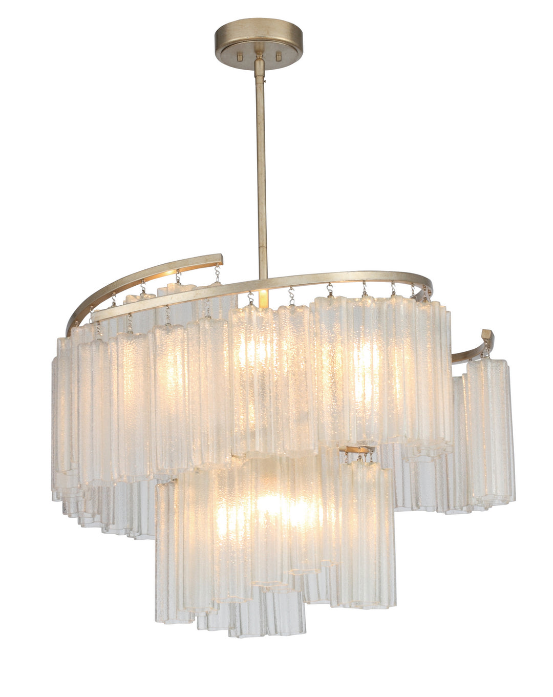 Victoria Nine Light Pendant in Golden Silver - available from The Lighting Shoppe, trusted by Canadian homeowners