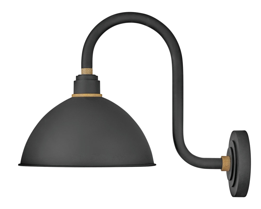 Foundry Dome LED Barn Light in Textured Black - available from The Lighting Shoppe, trusted by Canadian homeowners