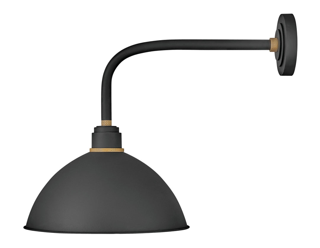 Foundry Dome LED Barn Light in Textured Black - available from The Lighting Shoppe, trusted by Canadian homeowners