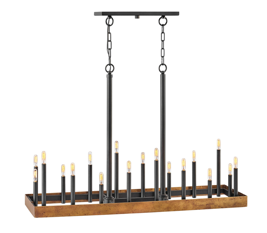 Wells LED Chandelier in Weathered Brass - available from The Lighting Shoppe, trusted by Canadian homeowners