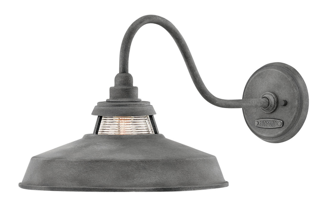 Troyer LED Wall Mount in Aged Zinc - available from The Lighting Shoppe, trusted by Canadian homeowners