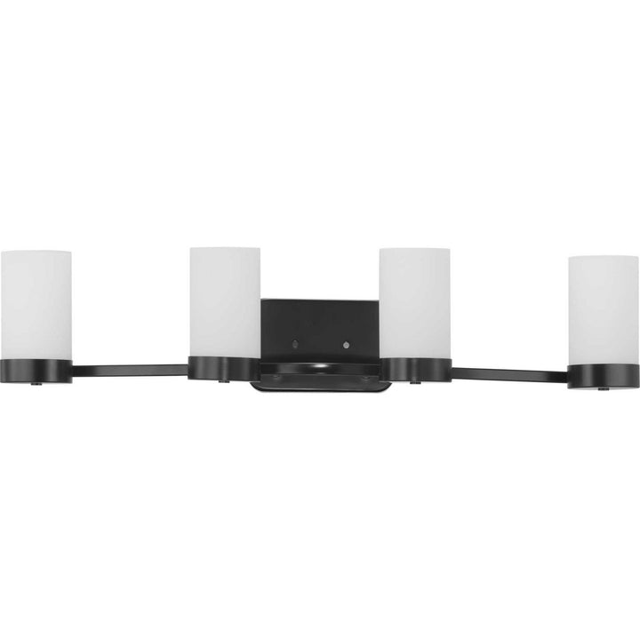 Elevate Four Light Bath in Black - available from The Lighting Shoppe, trusted by Canadian homeowners