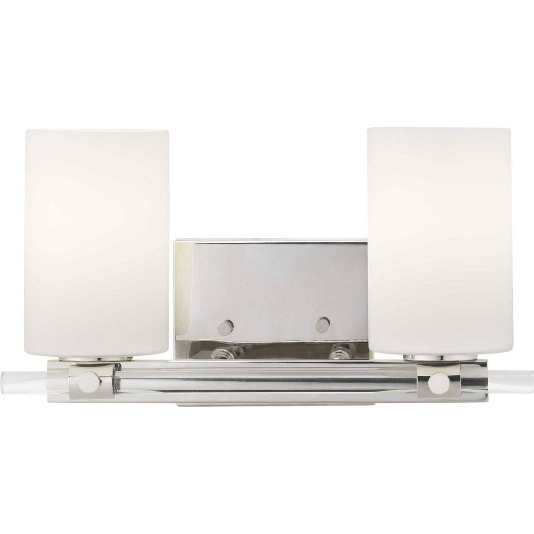 Lisbon Two Light Bath in Polished Nickel - available from The Lighting Shoppe, trusted by Canadian homeowners