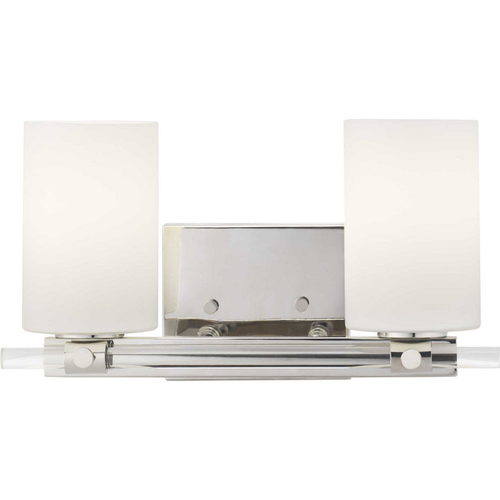 Lisbon Two Light Bath in Polished Nickel - available from The Lighting Shoppe, trusted by Canadian homeowners