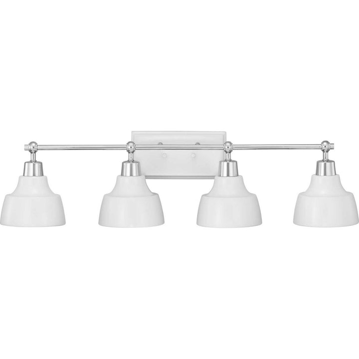 Bramlett Four Light Bath in Polished Chrome - available from The Lighting Shoppe, trusted by Canadian homeowners