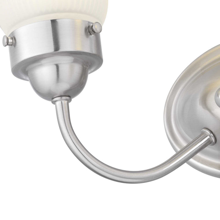 Progress Canada - P3288-09ET - Two Light Bath Bracket - Fluted Glass-Etched - Brushed Nickel