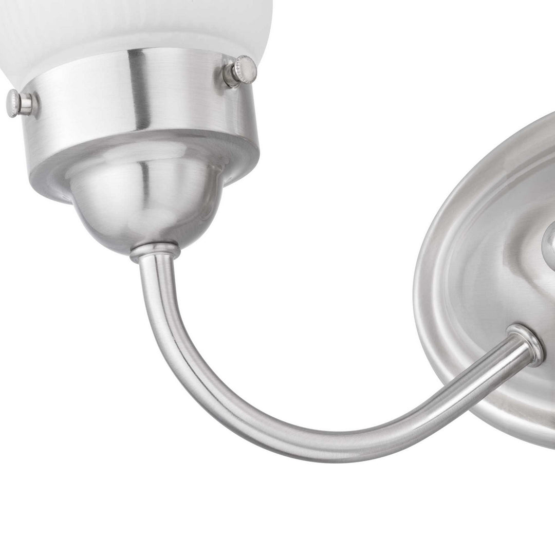 Progress Canada - P3288-09ET - Two Light Bath Bracket - Fluted Glass-Etched - Brushed Nickel