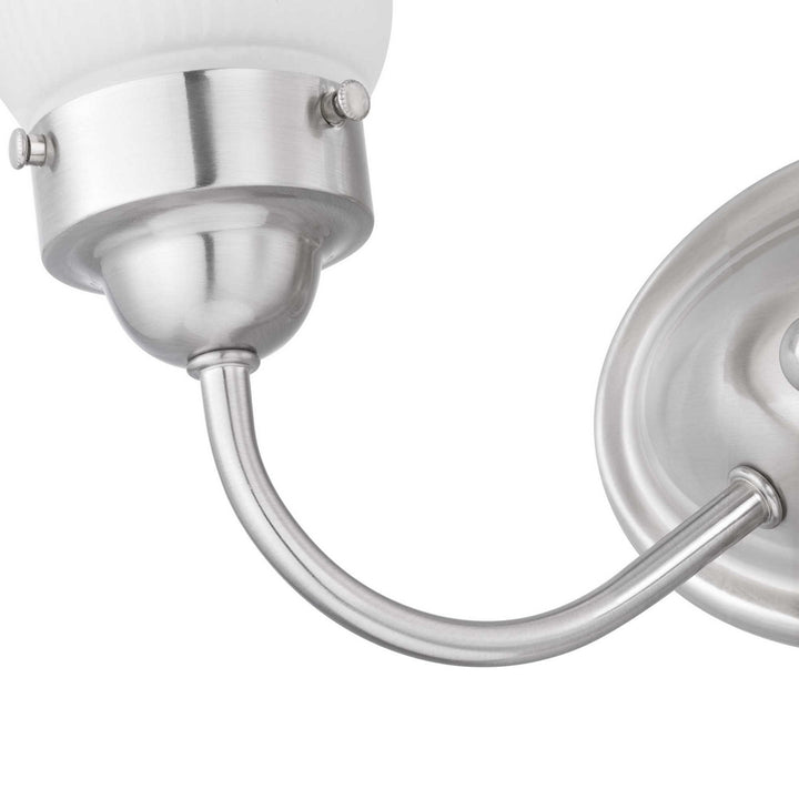 Progress Canada - P3288-09ET - Two Light Bath Bracket - Fluted Glass-Etched - Brushed Nickel