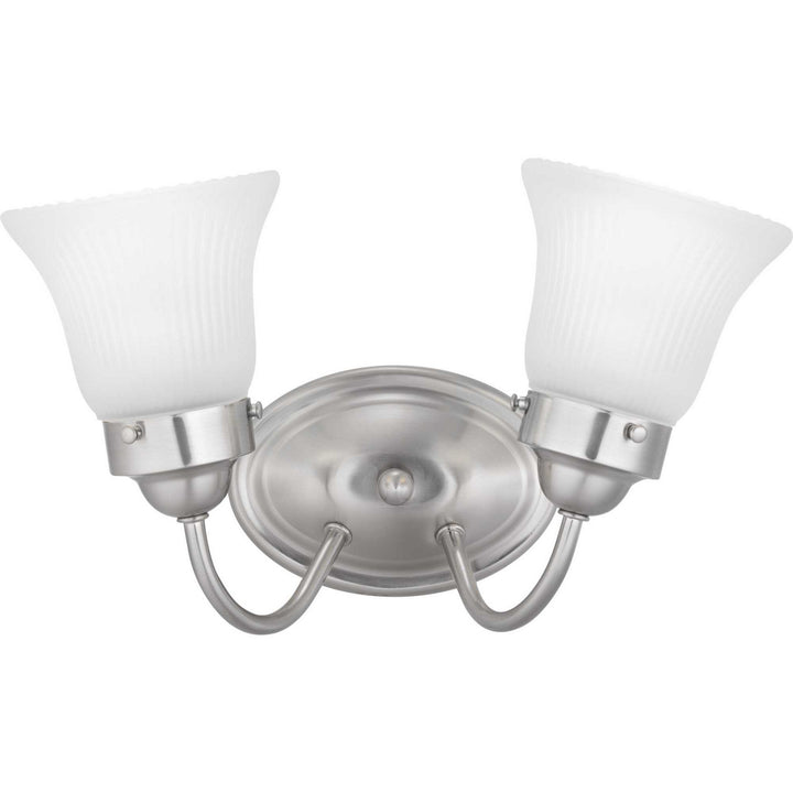 Progress Canada - P3288-09ET - Two Light Bath Bracket - Fluted Glass-Etched - Brushed Nickel