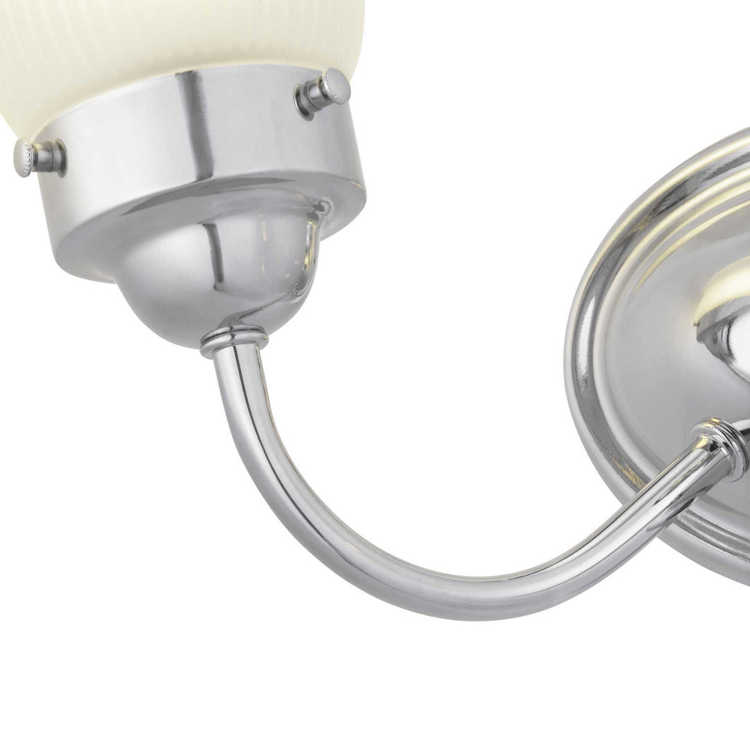 Progress Canada - P3288-15ET - Two Light Bath Bracket - Fluted Glass-Etched - Polished Chrome