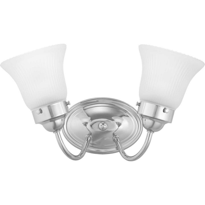 Progress Canada - P3288-15ET - Two Light Bath Bracket - Fluted Glass-Etched - Polished Chrome
