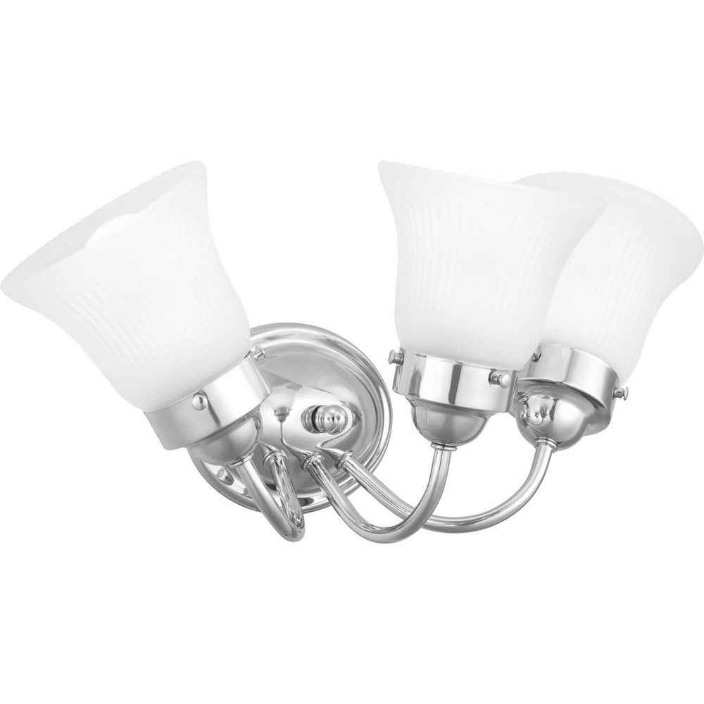 Progress Canada - P3289-15ET - Three Light Bath Bracket - Fluted Glass-Etched - Polished Chrome
