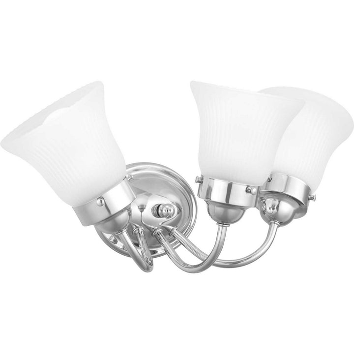 Progress Canada - P3289-15ET - Three Light Bath Bracket - Fluted Glass-Etched - Polished Chrome