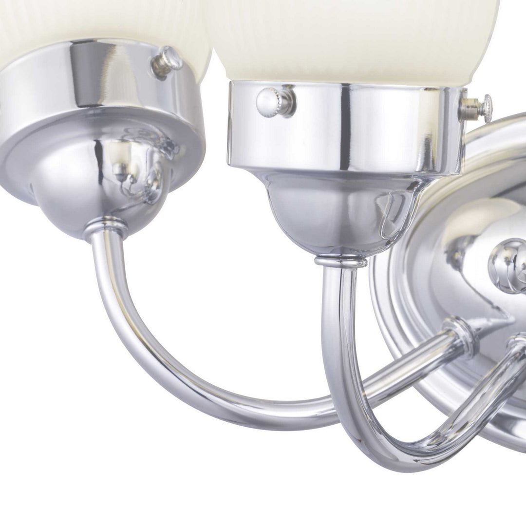 Progress Canada - P3289-15ET - Three Light Bath Bracket - Fluted Glass-Etched - Polished Chrome