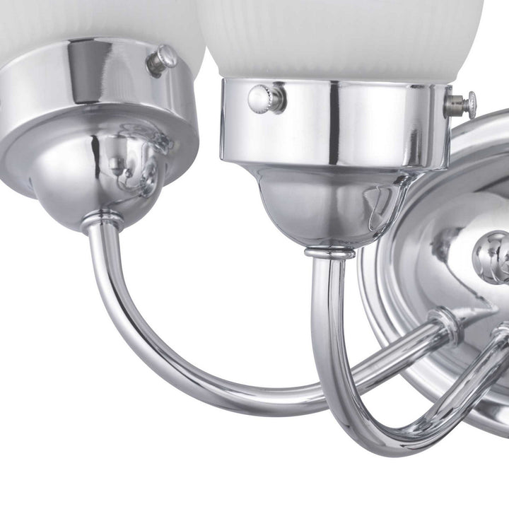 Progress Canada - P3289-15ET - Three Light Bath Bracket - Fluted Glass-Etched - Polished Chrome