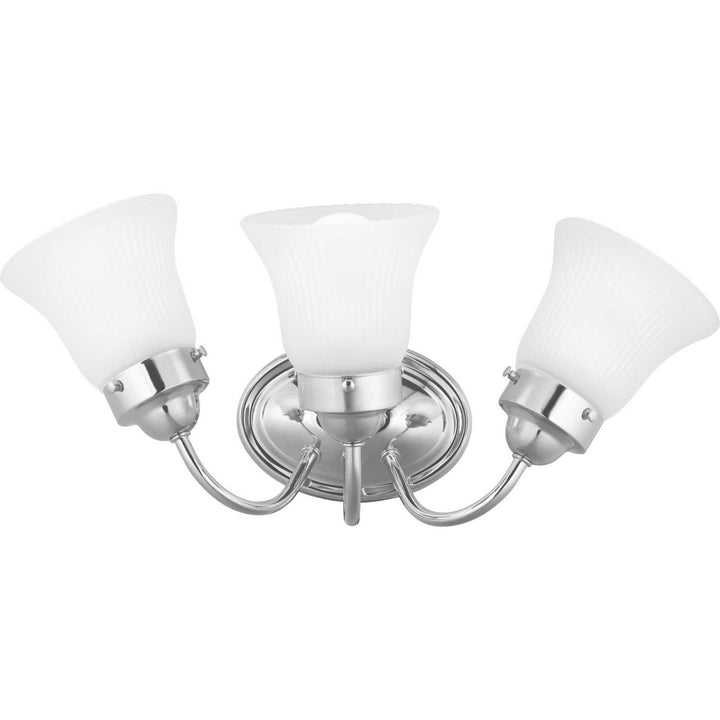 Progress Canada - P3289-15ET - Three Light Bath Bracket - Fluted Glass-Etched - Polished Chrome