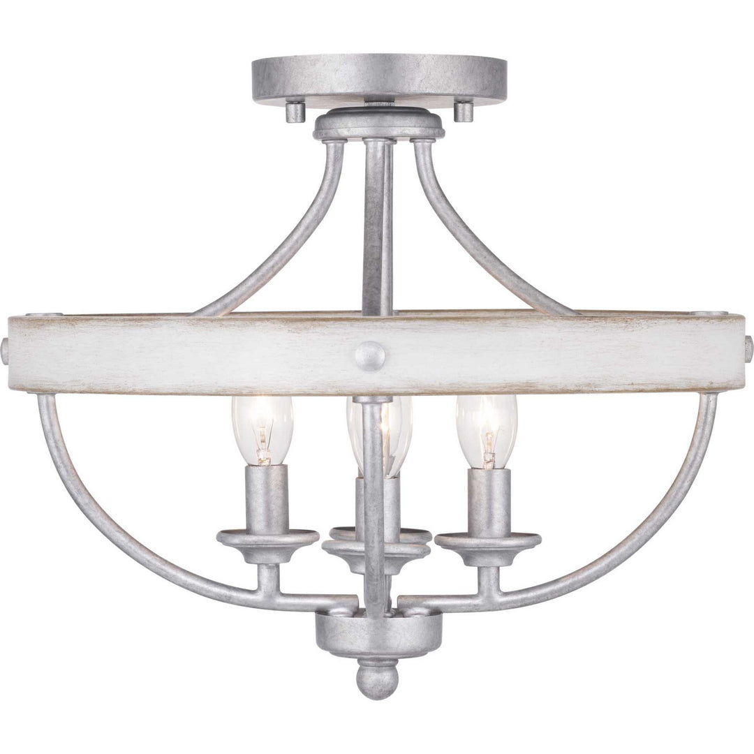 Progress Canada - P350117-141 - Four Light Semi-Flush Convertible - Gulliver - Galvanized