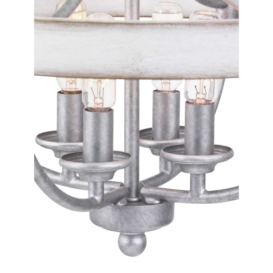 Progress Canada - P350117-141 - Four Light Semi-Flush Convertible - Gulliver - Galvanized