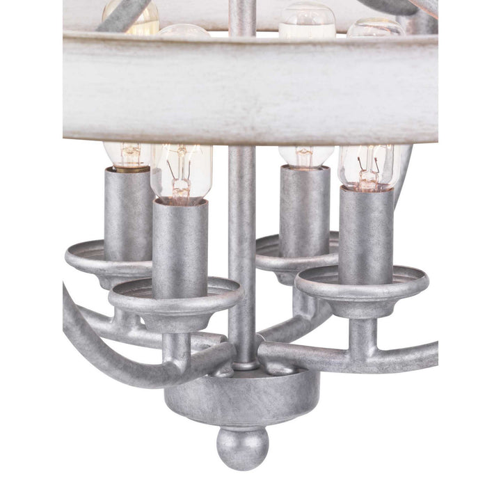 Progress Canada - P350117-141 - Four Light Semi-Flush Convertible - Gulliver - Galvanized
