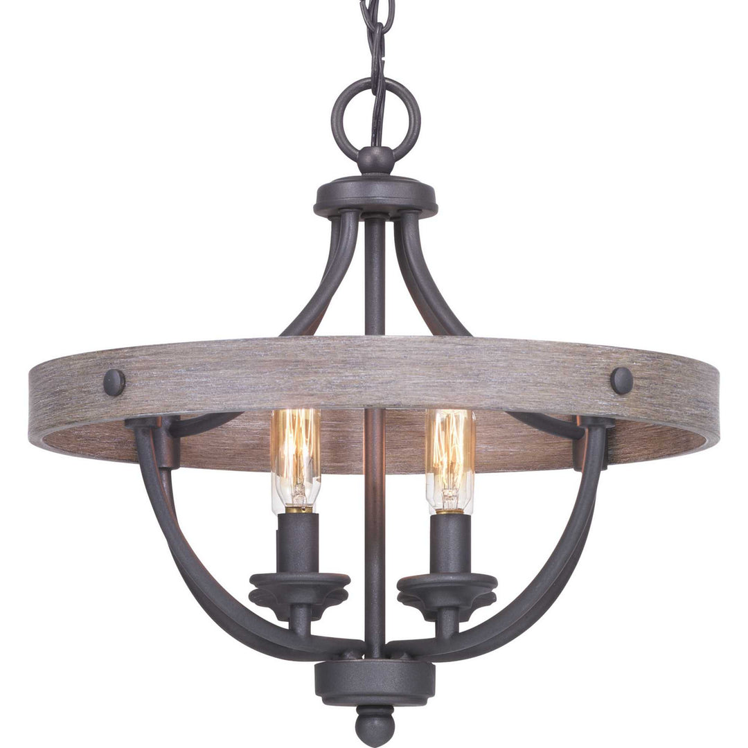 Progress Canada - P350117-143 - Four Light Semi-Flush Convertible - Gulliver - Graphite
