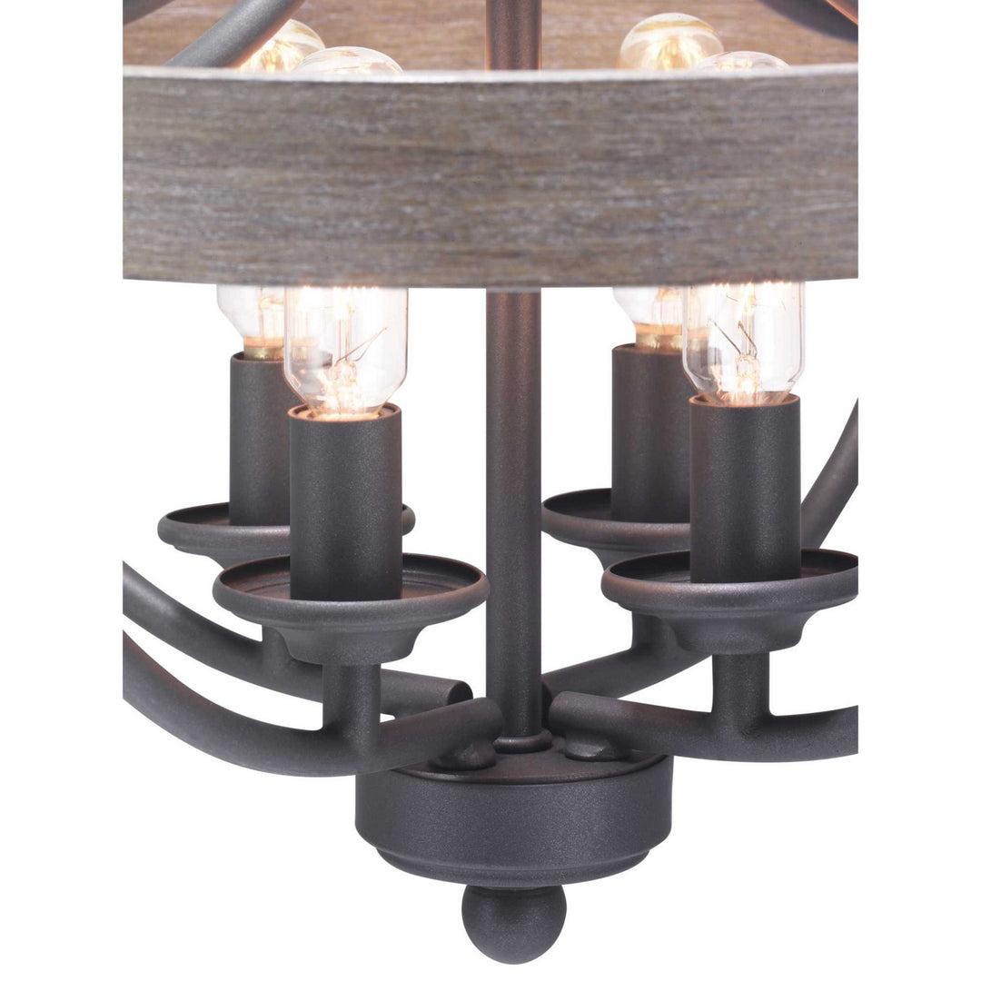 Progress Canada - P350117-143 - Four Light Semi-Flush Convertible - Gulliver - Graphite