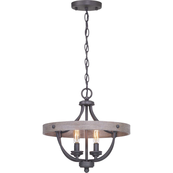 Progress Canada - P350117-143 - Four Light Semi-Flush Convertible - Gulliver - Graphite