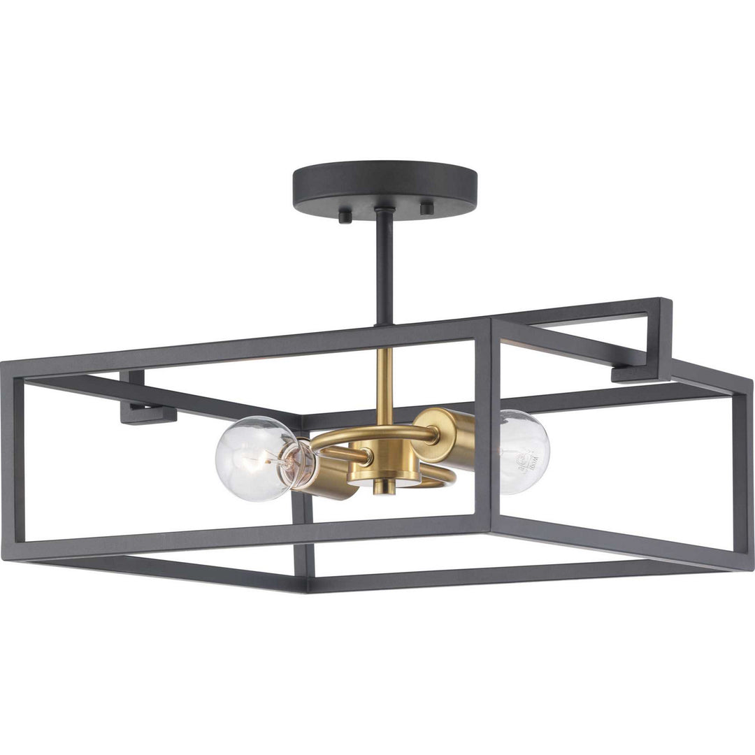 Blakely Two Light Semi-Flush Convertible in Graphite - available from The Lighting Shoppe, trusted by Canadian homeowners