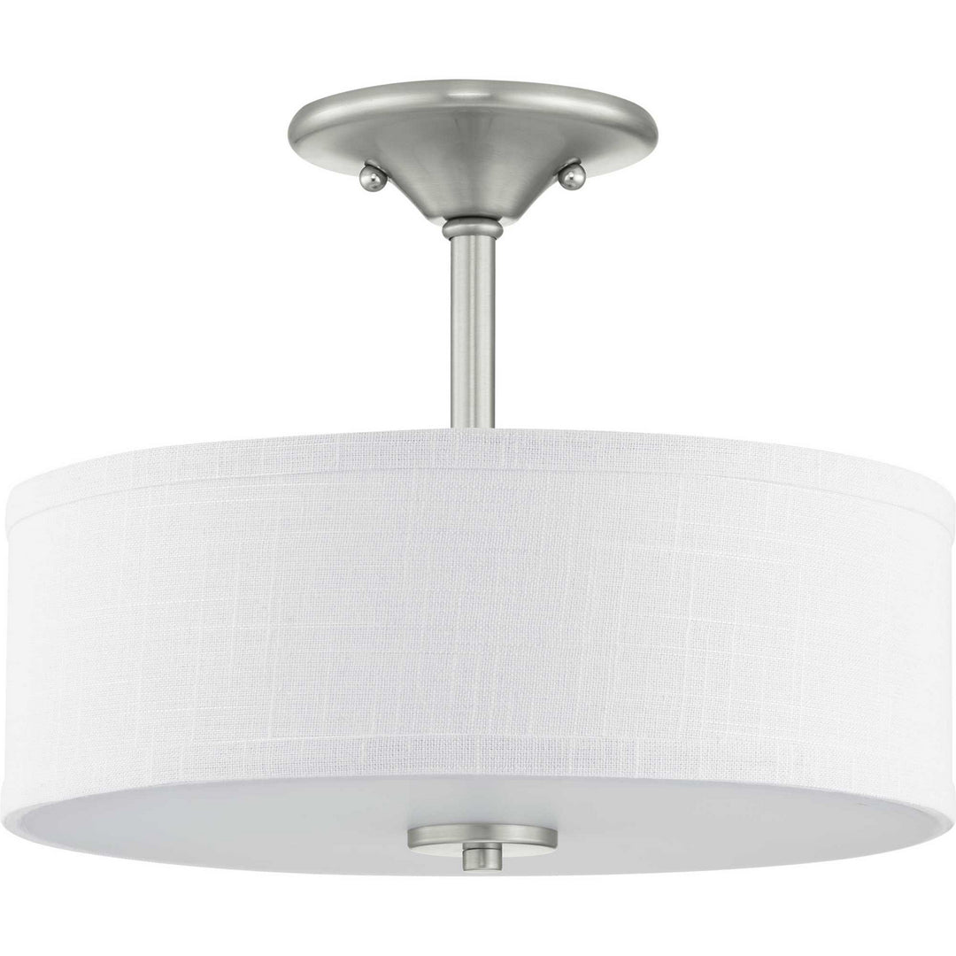 Progress Canada - P350129-009 - Two Light Semi-Flush Mount - Inspire - Brushed Nickel