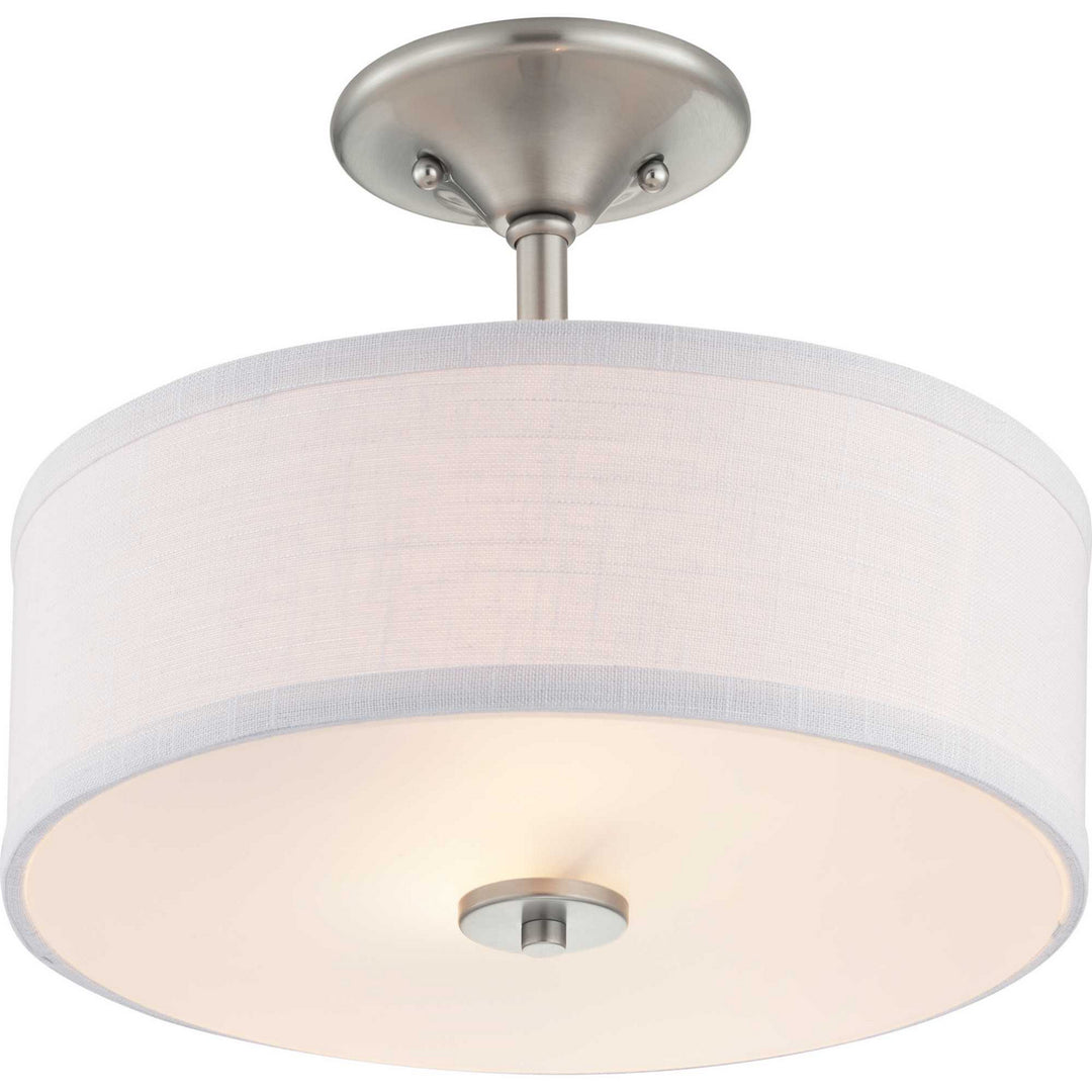 Progress Canada - P350129-009 - Two Light Semi-Flush Mount - Inspire - Brushed Nickel