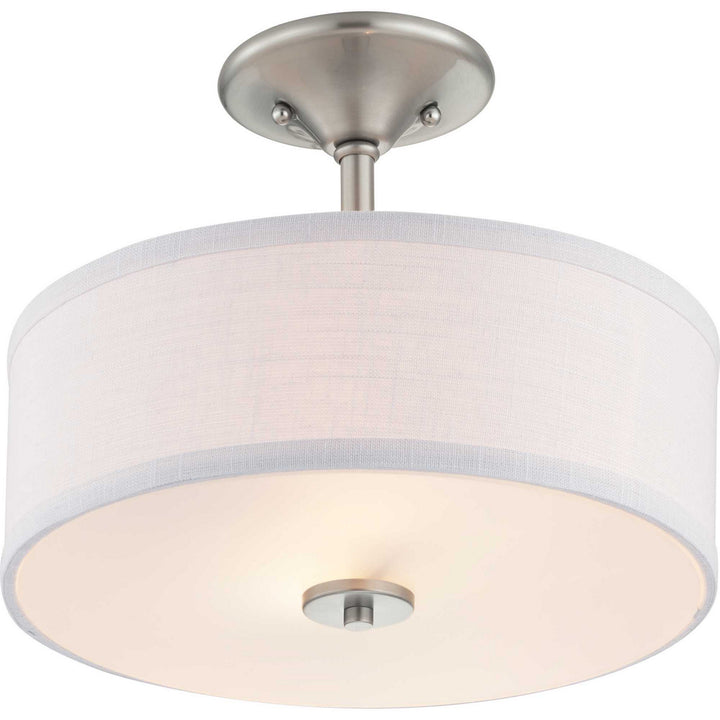 Progress Canada - P350129-009 - Two Light Semi-Flush Mount - Inspire - Brushed Nickel