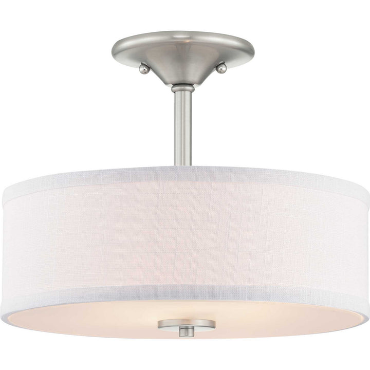 Progress Canada - P350129-009 - Two Light Semi-Flush Mount - Inspire - Brushed Nickel