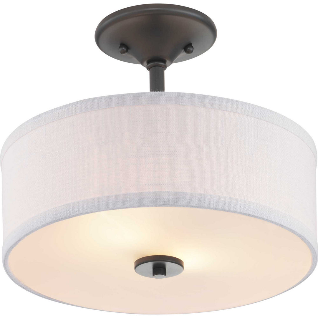Progress Canada - P350129-143 - Two Light Semi-Flush Mount - Inspire - Graphite