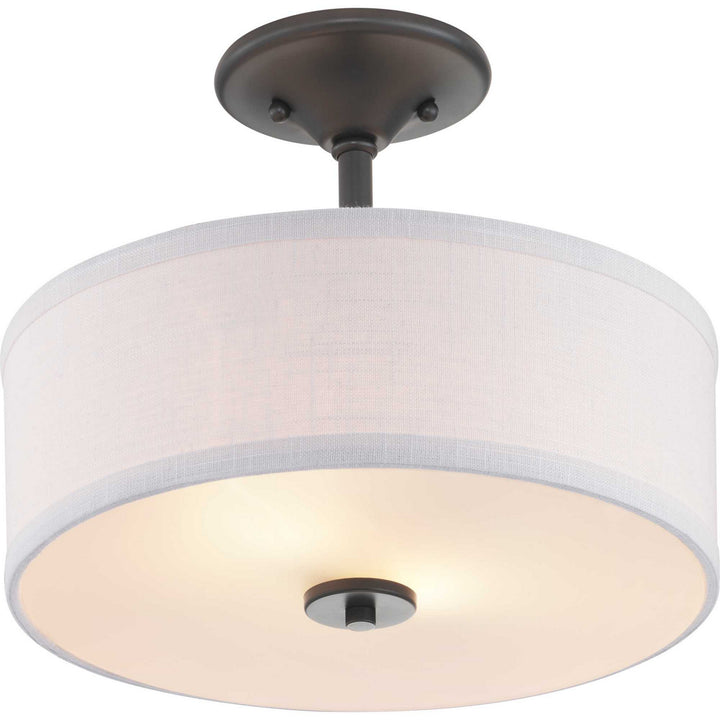 Progress Canada - P350129-143 - Two Light Semi-Flush Mount - Inspire - Graphite