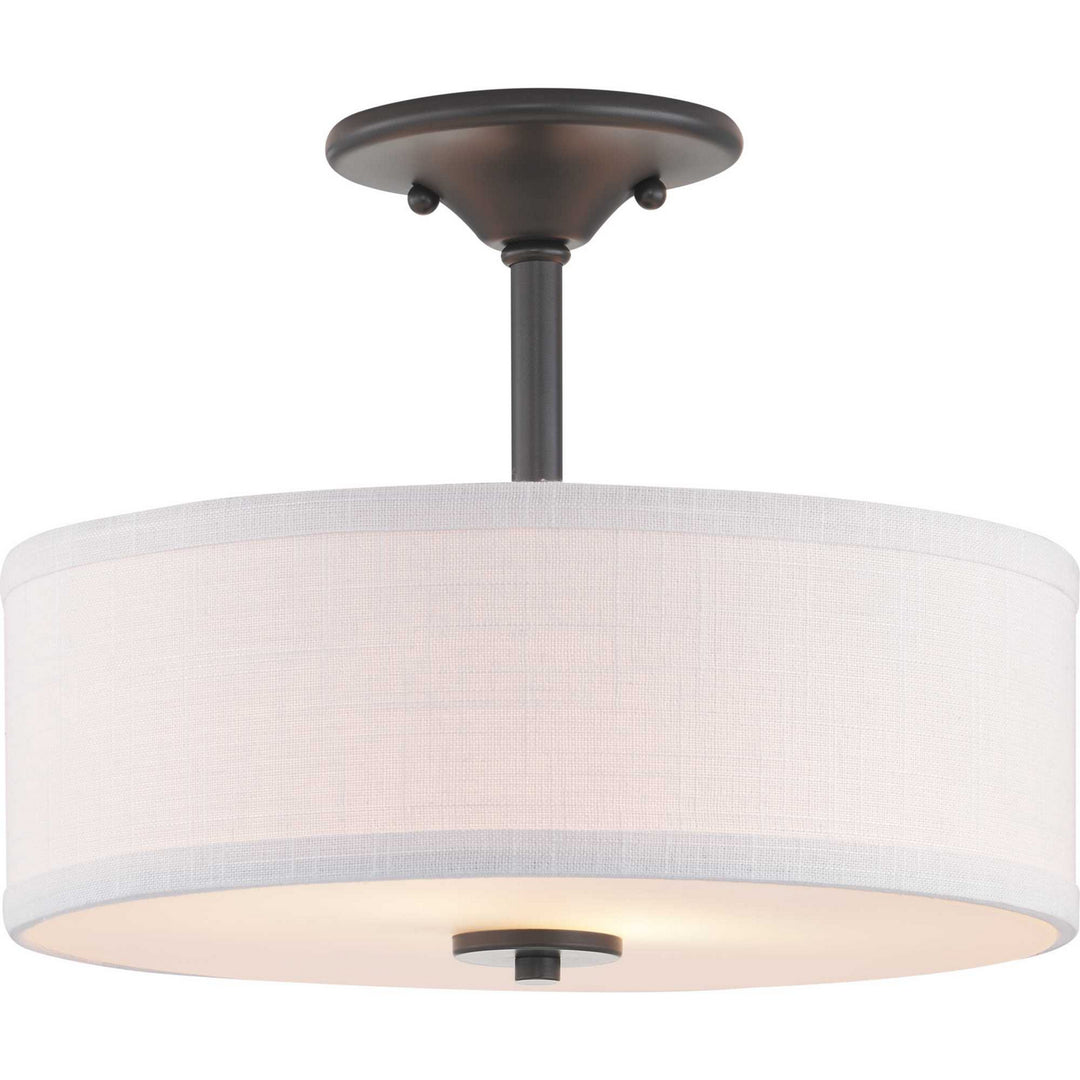 Progress Canada - P350129-143 - Two Light Semi-Flush Mount - Inspire - Graphite