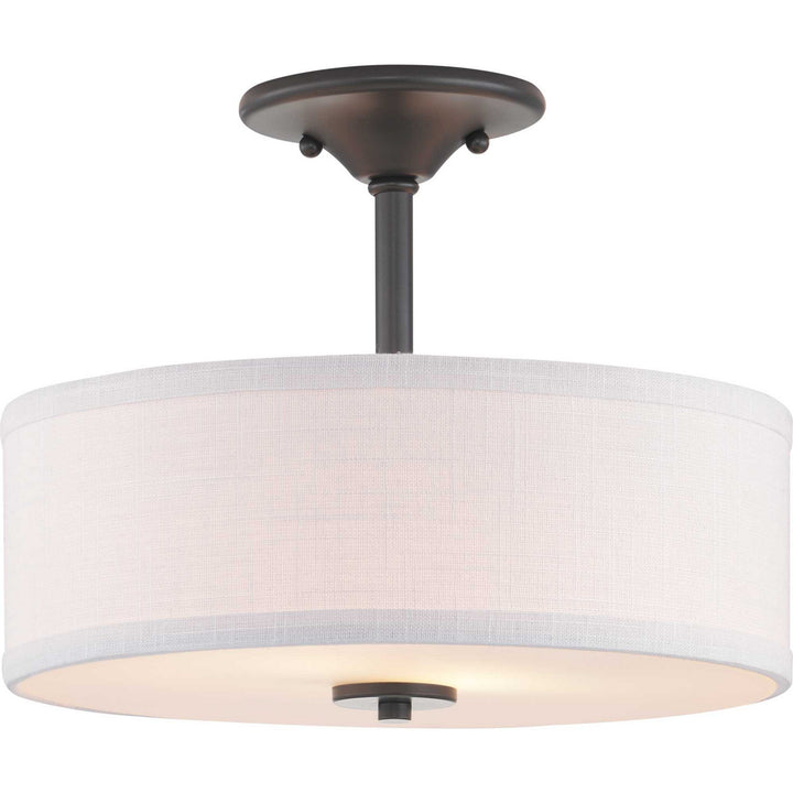 Progress Canada - P350129-143 - Two Light Semi-Flush Mount - Inspire - Graphite