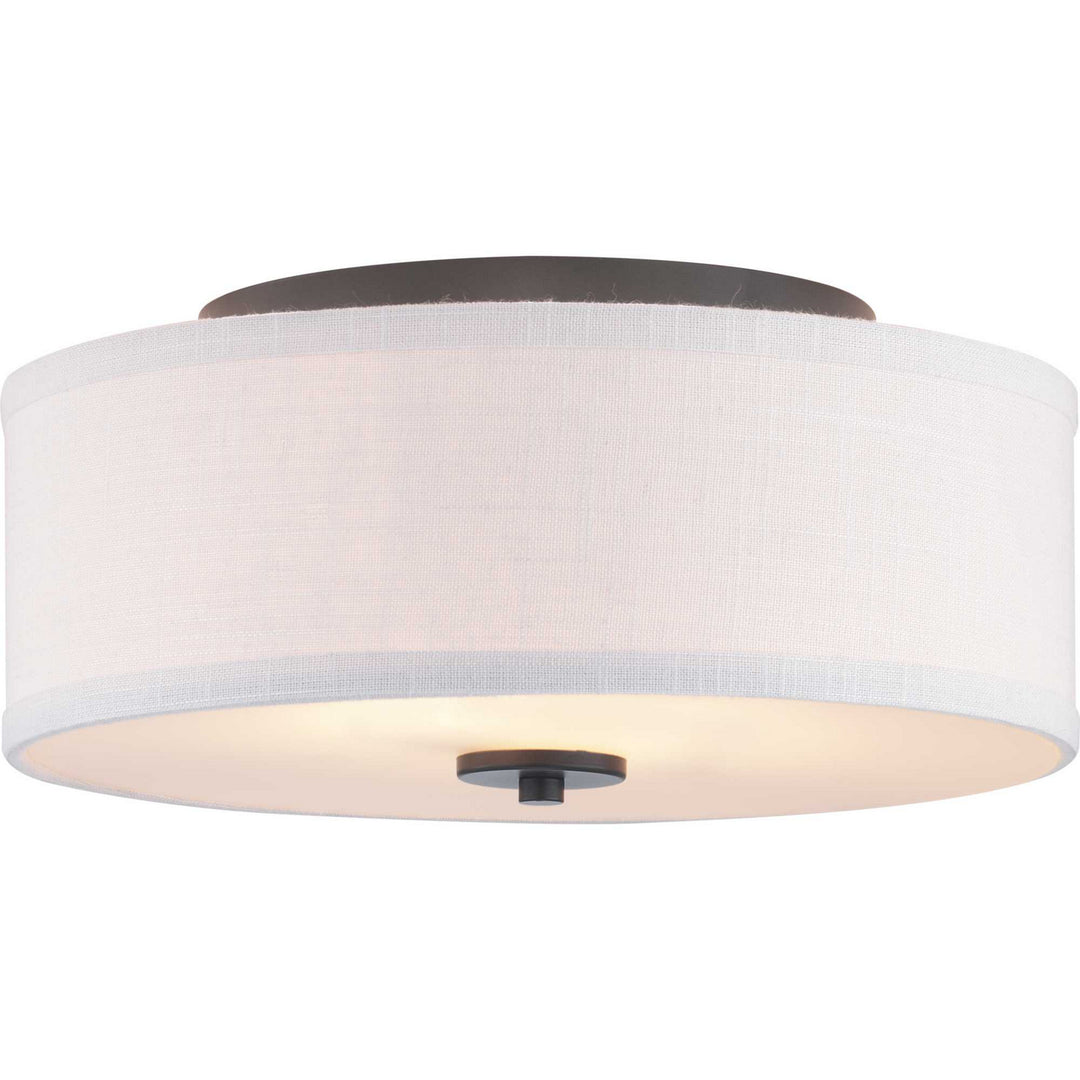 Inspire Two Light Flush Mount in Graphite - available from The Lighting Shoppe, trusted by Canadian homeowners