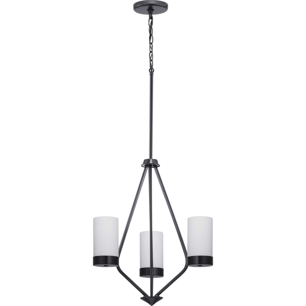 Progress Canada - P400021-031 - Three Light Chandelier - Elevate - Black