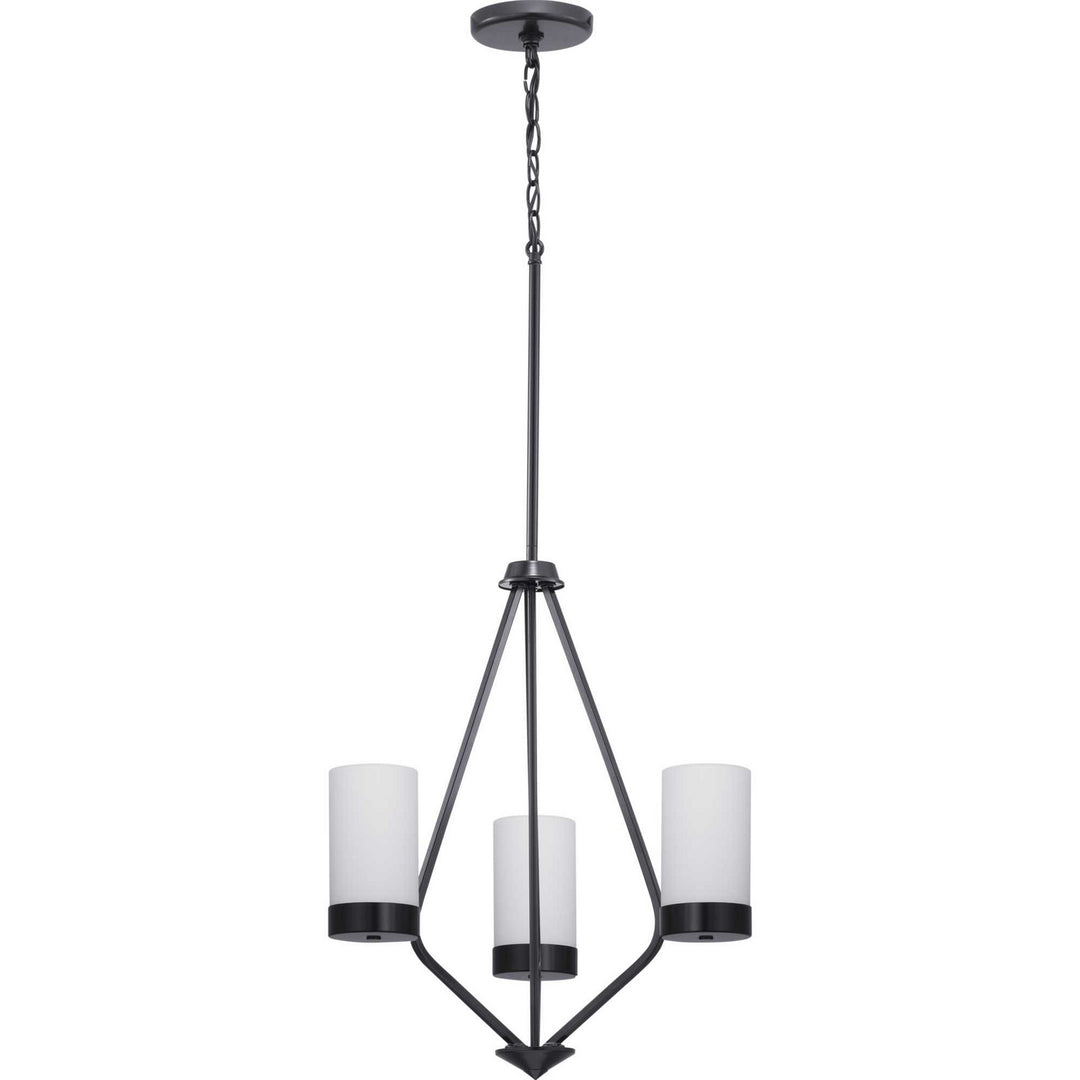 Progress Canada - P400021-031 - Three Light Chandelier - Elevate - Black