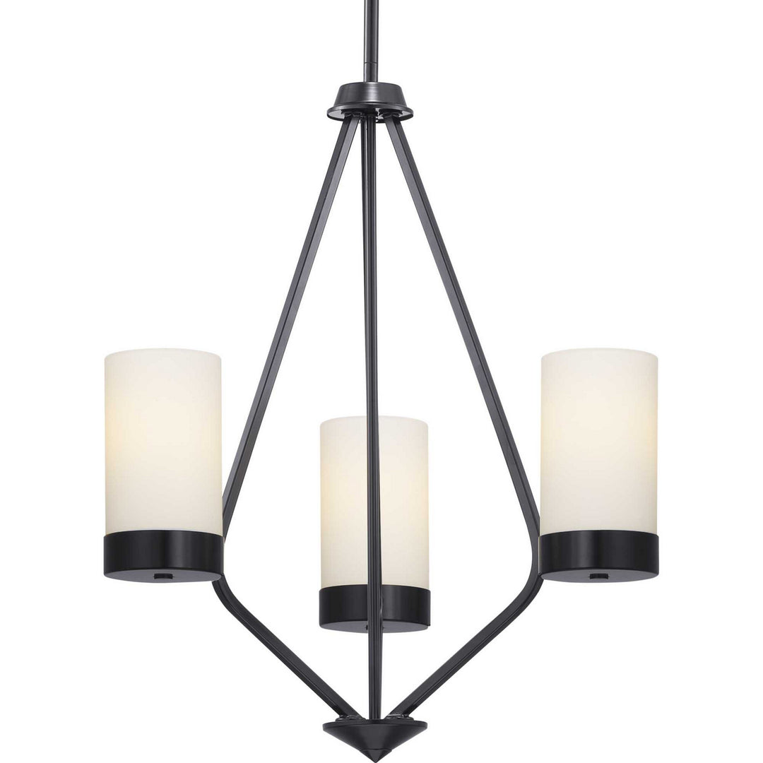 Progress Canada - P400021-031 - Three Light Chandelier - Elevate - Black